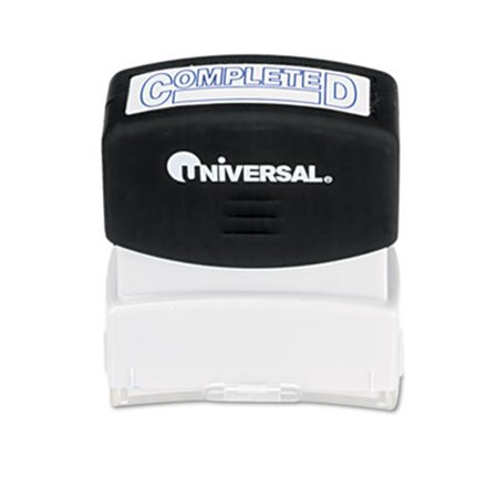 UNIVERSAL Universal 10044 Message Stamp; COMPLETED; Pre-Inked-Re-Inkable; Blue Ink 10044